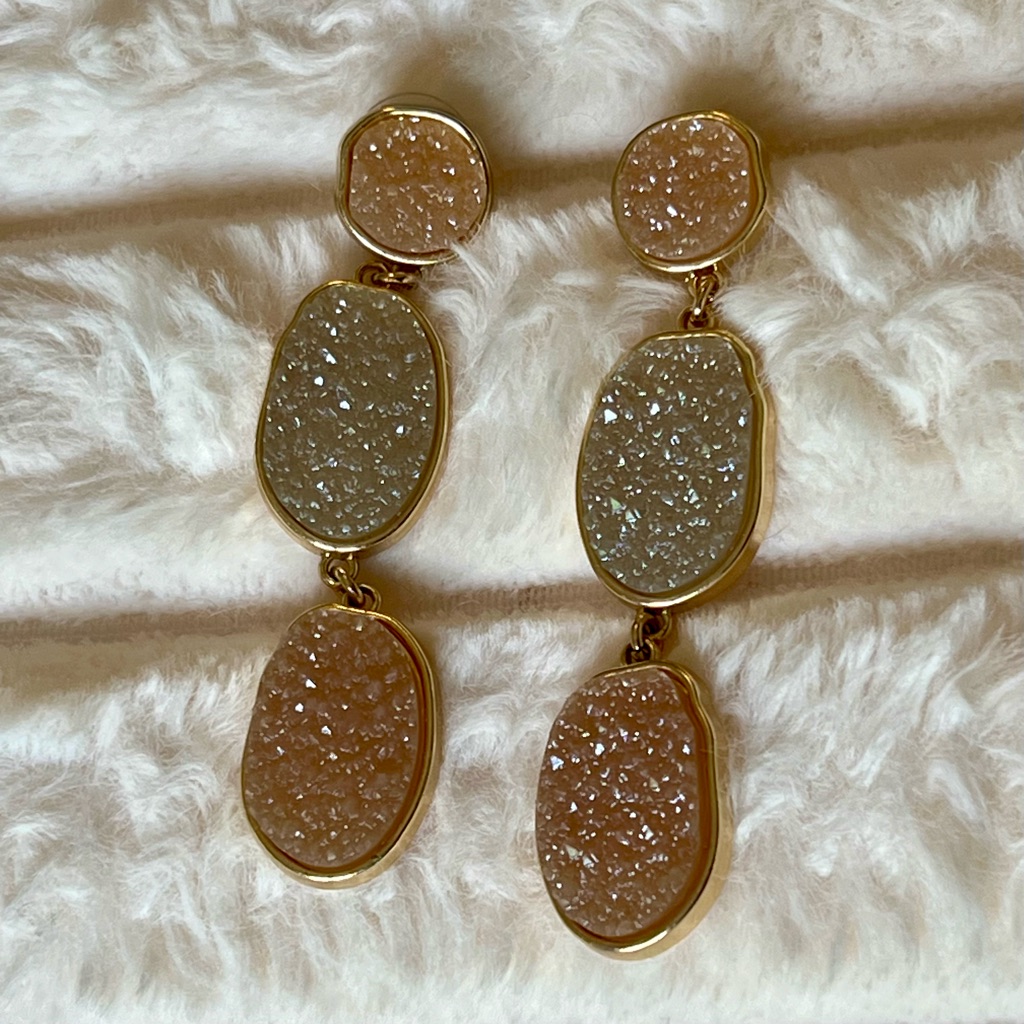 Druzy Three Tier Earrings Sugarfix By Baublebar 10$